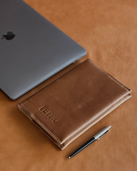 Funda Cuero Libreta A5